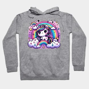 Enchanting Pastel Unicorn Rainbow Fantasy Hoodie